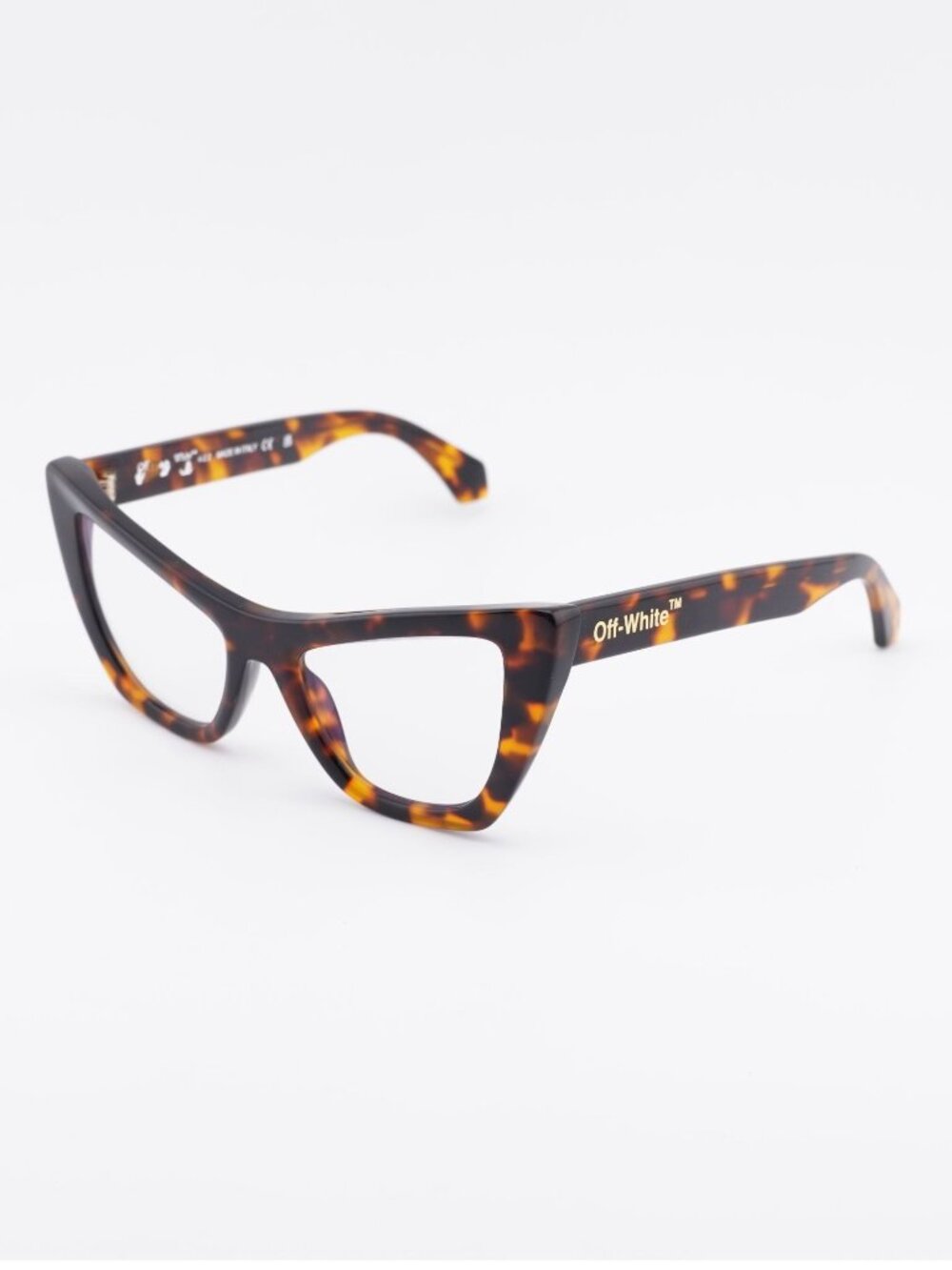 Off-White OERJ011 STYLE 11 6000 Eyeglasses Havana 52mm Cat Eye Frame